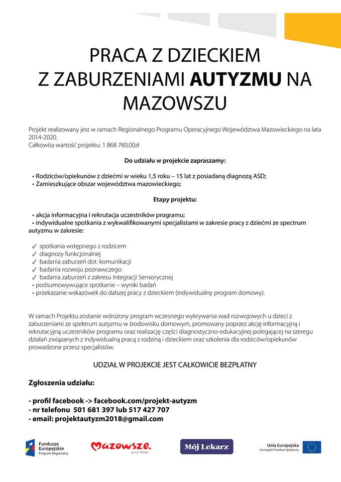 plakat autyzm